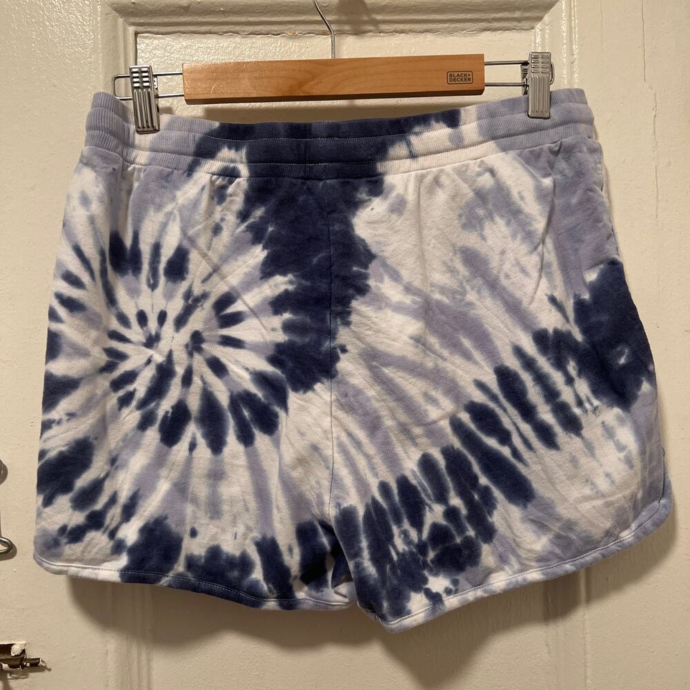 June and Delancey Drawstring Waist Tie Dye Shorts Size L - Picture 4 of 5